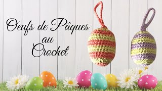 Comment faire des oeufs au crochet facile et rapide décoration de Pâques  tuto en pas à pas [upl. by Ekez]