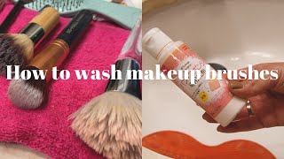 How to wash makeup brushes [upl. by Adialeda]