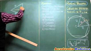 CALCULO DEL APOTEMA DE UN POLIGONO REGULAR Y SU DEMOSTRACION [upl. by Schreibman344]