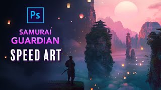 I Created a SAMURAI GUARDIAN in Photoshop  Photo Manipulation Speed Art [upl. by Manning]