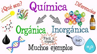 💥¿Qué es Química Orgánica y Química Inorgánica💧 Fácil y Rápido  QUÍMICA [upl. by Hylton]