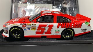 Diecast Review Kurt Busch 2012 51 Phoenix Racing 124 Elite Autographed [upl. by Elletnahs169]