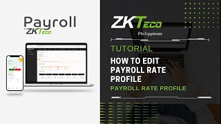 ZKPayroll  Payroll Rate Profile  How to Edit [upl. by Malina]