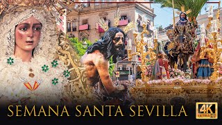 ⁴ᴷ SEMANA SANTA DE SEVILLA de día [upl. by Orihakat]