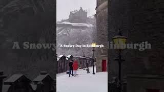 scotland edinburgh winter snow [upl. by Rem]