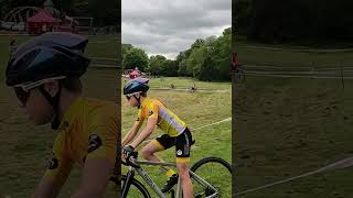 Summer CX Newbury Race 1 2nd place cyclocross cx bike racing kidsonbikes shorts short [upl. by Kcor161]