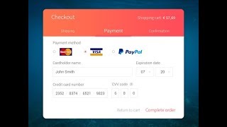 Modern Creditcard Checkout With Bunifu UI 153  WinForms  C  VBnet Visual Studio [upl. by Goetz]