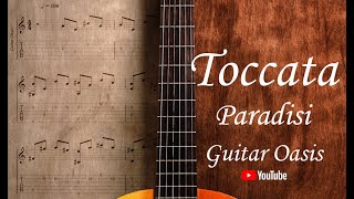 Toccata  Paradisi Guitar Solo  Guitar Tab  Tutorial [upl. by Bainbrudge]