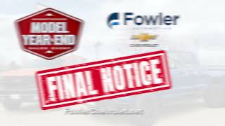 Fowler Chevrolet  November 2024  Final Notice [upl. by Blalock]