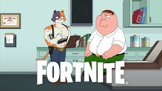 Peter Griffin Seeks Fitness Advice from Meowscles  Fortnite Hybrid Short [upl. by Jonme356]