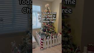 Toddler proofed our Christmas Tree toddlerproof christmas2024 toddlersoftiktok diychristmas [upl. by Joane835]