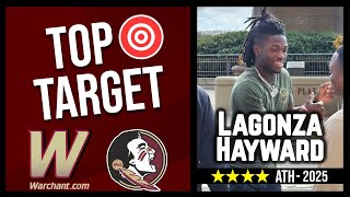 FSU Football Recruiting  25 DB Lagonza Hayward on Offer Says FSU is quotDream Schoolquot  Warchant [upl. by Haissi]