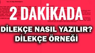 DİLEKÇE NASIL YAZILIR İŞTE PÜF NOKTALARI [upl. by Okiron]