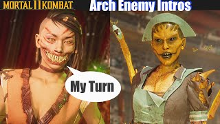 MK11 Characters Meet Their Arch Enemy Updated Intros  Mortal Kombat 11 Kombat Pack 2 [upl. by Gris]