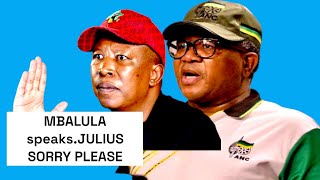 ANC FIKILE MBALULA SPEAKS WE REGRET EXPELLING JULIUS MALEMA FROM ANC [upl. by Ynatsed]