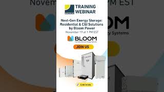 NextGen Energy Storage Residential amp CampI Solutions by Bloom Power [upl. by Christiane]