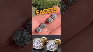 REINVENTED Classic Stud Earrings  By Harlembling  8mm Moissanite Iced Out On All Sides Earrings [upl. by Wenoa]