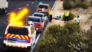 GROSSE INTERVENTION SUR LE BORD DE LAUTOROUTE  GTA5  LSPDFR 537 [upl. by Jackson]