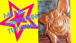 How to Make Metal Repousse Crafting and Metal Embossing [upl. by Anuahc24]