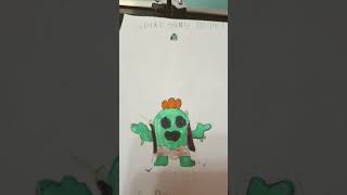 Spike song tutorial drawing art amongus draw artist tutorial brawlstars lentejas [upl. by Ahidam]