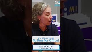 Jessica Swartz Why Did You Decide To Run For Office Kalamazoo County Democratic Party shorts [upl. by Ellocin]