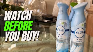 Febreze doesnt just mask odors it ELIMINATES them Febreze Linen amp Sky Review [upl. by Acinoed]