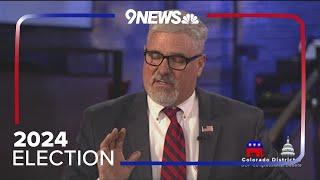 Colorado CD4 Debate Holtorf on immigration [upl. by Eilahs]