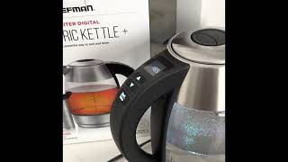 Chefman 💧🍳🍽🔥18L Digital Precision Electric Kettle with Tea Infuser  Review  LUV IT [upl. by Dranik639]