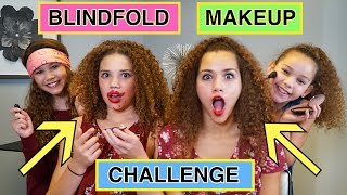 BLINDFOLDED MAKEUP CHALLENGE [upl. by Clarise]