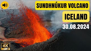 Grindavik Volcano Update Drone Flight Over The Eruption Iceland Volcano Eruption [upl. by Salmon582]