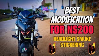 Best Modification for Ns200  Fog Stickering for Ns200 nsmodzandvlogs [upl. by Peppy]