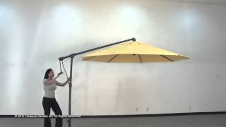 Sidemount Cantilever Outdoor Umbrella [upl. by Dielle458]