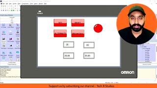 Omron HMI Tutorial Series  NB Designer Software  NB HMI  3 [upl. by Anaimad]