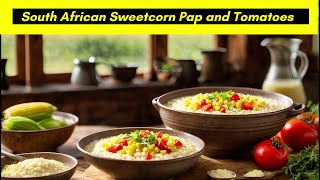 South African Sweetcorn Pap and Tomato Relish Recipe [upl. by Rekab401]