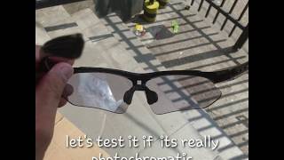 Rockbros Photochromic sunglasses or Eye wear Review for cyclist [upl. by Guerra]