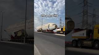 Saudi Arabs aeroplane transport through trucks [upl. by Adnahsal]