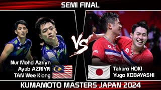 N AZRIYN TAN Wee Kiong vs Takuro HOKI Yugo KOBAYASHI  Kumamoto Masters Japan 2024 Badminton [upl. by Htebazila]