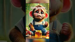 Monkey eating honey funny entertainment cute laugh [upl. by Digdirb]