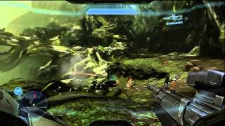 Halo 4  quotInfinityquot Defend the Hilltop Railgun amp Turret Promethean Waves HD Gameplay Xbox 360 [upl. by Nosna]