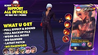 NEW Script Skin Gusion KOF K No Password  Full Effect amp Sound With Logo  Latest Patch [upl. by Marysa775]