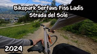 Strada del Sole Bikepark Serfaus Fiss Ladis 2024  POV  Der Trailhunter [upl. by Attwood]