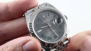 Rolex Datejust 41 WIMBLEDON DIAL 126334 Luxury Watch Review [upl. by Iht]