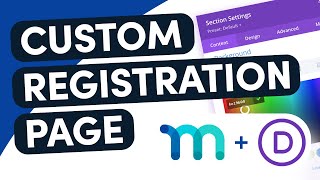 How to Create a Custom Membership Registration Page in MemberPress with DIVI [upl. by Marysa379]