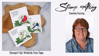 Stampin Up Winterly Tree Tops [upl. by Mlehliw85]