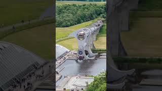 The Falkirk Wheel in Scotland is the world’s first and only rotating boat lift falkirkwheel [upl. by Ennairrek834]