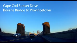 Massachusetts scenic drive Cape Cod Route 6A and Route 6 to Provincetown at night [upl. by Arnuad]