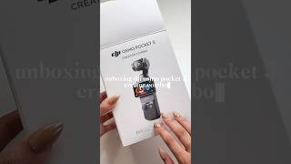 unboxing DJI OSMO POCKET 3 CREATOR COMBO dji djiosmopocket djiosmopocket3 camera unboxing [upl. by Lurleen399]