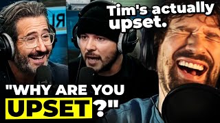 Seder Confronts Tim Pool For Russian Funding And Gets Him Visibly Upset [upl. by Lyontine]