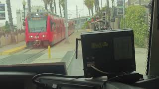 San Diego Trolley Green Line Full Ride 12thImperialSantee [upl. by Juline]