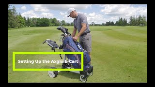 Introduction on Axglo Electric Golf Cart and Trolley  Axglo Compact Electric Golf Trolley Tutorial [upl. by Sonitnatsnok]